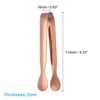 Unique Bargains Stainless Steel Kitchen Mini Ice Appetizers Dessert Serving Tongs - 2 of 4