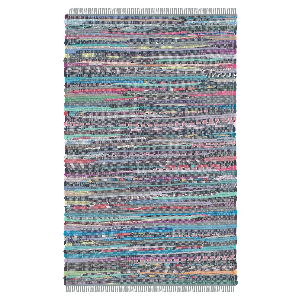 2'x3' Solid Woven Accent Rug Aqua - Safavieh