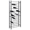 vidaXL Iron Wine Rack - 96 Bottle Capacity - Stable and Durable Storage - Black Metal Spray Finish - Freestanding - Modern Industrial Design - 2 of 4