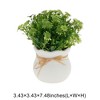 Unique Bargains Artificial Plants Flower Bud Vase Plastic 3.43"x3.43"x7.48" 1 Pc - 3 of 4
