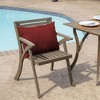 ARDEN Outdoor Cushion Pillow Back, 23 x 17, Water Repellent, Fade Resistant 17 x 23, Ruby Red Leala - 2 of 4
