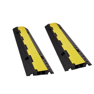 Karl Home 2Pcs 22000 lbs Capacity Driveway Rubber Traffic Speed Bumps Cable - 1 of 4