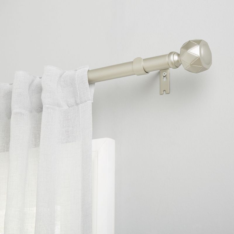 Exclusive Home Regal 1" Curtain Rod and Finial Set, 1 of 4
