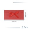 Unique Bargains Bow Tie Design Invitation Envelopes for Greeting Cards Wedding Birthday Christmas 5 Pcs - 2 of 4