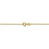 Black Bow Jewelry 0.8mm Yellow Gold Tone Plated Sterling Silver Solid Box Chain Necklace - 2 of 4