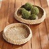 Plum & Post Abaca French Braided Round Decorative Trays Set of 2 - 4 of 4