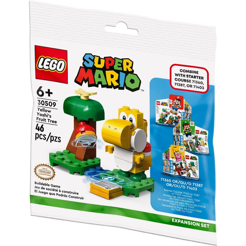 LEGO Super Mario Yellow Yoshi Fruit Tree Expansion Set 30509, 1 of 3