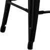 GlasFlength Dining Chairs Dining Room Chairs Kitchen Chairs Armless Chairs Set of 2 Fabric Chairs for Home Kitchen, Black, 17"*17"*30" - 3 of 4