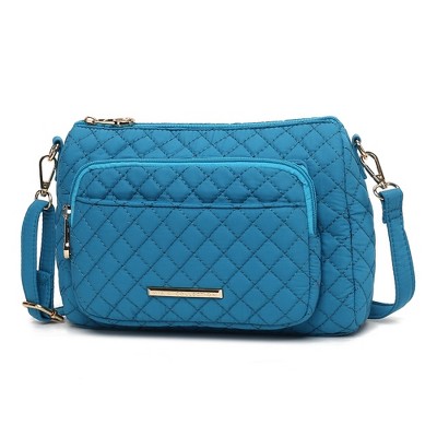 MKF Collection Rosalie Solid Quilted Cotton Women’s Shoulder Bag by Mia K