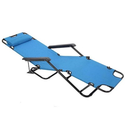 38.9'' Folding Camping Reclining Chairs Portable Zero Gravity Chair Outdoor Lounge Chairs