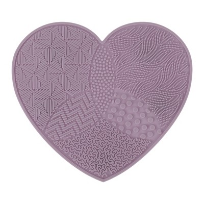 Unique Bargains Heart-shaped Makeup Sponge Brush Cleaner 1 Pc