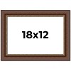 PosterPalooza | Traditional Brown Picture Frame - UV Acrylic, Backing Board, Hanging Hardware Included - 2 of 4