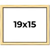 PosterPalooza | Simple Gold Picture Frame - UV Acrylic, Backing Board, Hanging Hardware Included - 2 of 4