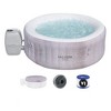 Bestway SaluSpa Cancun AirJet Inflatable Hot Tub with Set of 2 SaluSpa Underwater Non Slip Pool and Spa Seat & 2 Headrest Pillows - 2 of 4