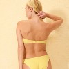 Women's Pucker Texture Center Front Oval Ring Bandeau Bikini Top - Wild Fable™ - 2 of 4
