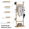 Freestanding Coat Rack, Wood Coat Tree with 5 Hook, Entryway Clothes Racks for Hanging Coats Suits Jacket, Coat Rack Standing For Bedroom Office - 4 of 4
