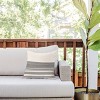 Deny Designs Kierkegaard Design Studio Organic Stripe Square Outdoor Throw Pillow Black/Cream - 2 of 4