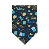 Jacob Alexander Men's Happy Hanukkah Pre-Tied Zipper Necktie - Black - 4 of 4