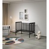 3-In-1 Convertible Crib, Made Of Sustainable Pinewood, Non-Toxic Finish, Comes With Locking Wheels, Wooden Nursery Furniture - 3 of 4