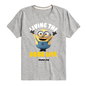 Boys' - Despicable Me - Living The Good Life Minions Short Sleeve Graphic T-Shirt - 1 of 4