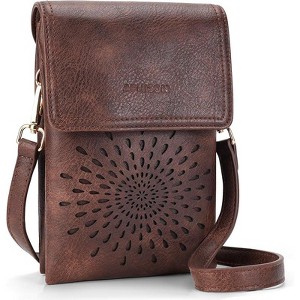 Generic Small Crossbody Bags Trendy Leather Phone Wallet Purses Handbags Card Slots - 1 of 4