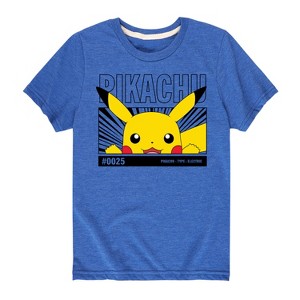 Boys' - Pokémon - Peeking Pikachu Short Sleeve Graphic T-Shirt - 1 of 4