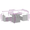 vidaXL Garden Sofa Set Grey - 3 of 4