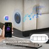 SKRAN 96*35''Chenille Sectional Sofa with Bluetooth Speaker with Drop Down Table,USB Charger,Storage Armrest for Living Room,Apartment,Beige - 2 of 4