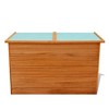 vidaXL Storage Box Brown Fir wood, plywood, waterproof roof - 2 of 2