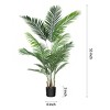Dr Planzen 2-Pack Artificial Areca Palm Trees - 43" & 56" Tall UV-Resistant Faux Plants - For Indoor & Outdoor Home & Office Decor - 3 of 4