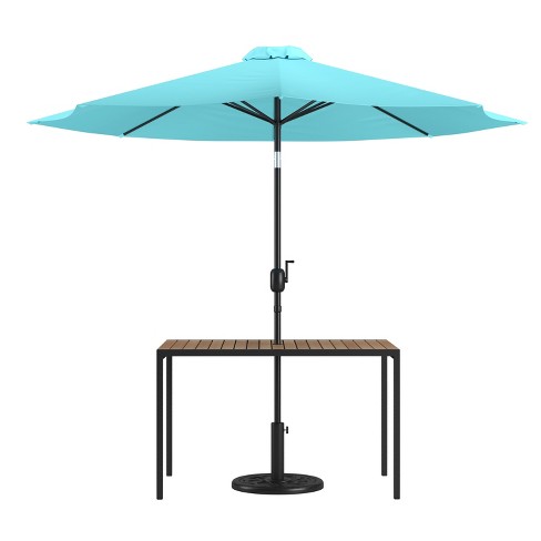 3 piece patio best sale set with umbrella hole