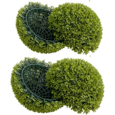 2-Pack/4-Pack Artificial Hanging Plant Balls for Indoor & Outdoor Decor, Balcony, Garden, Backyard
