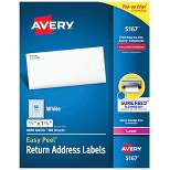 Avery Easy Peel Return Address Labels, Laser, 1/2 x 1-3/4 Inches, Pack of 8000