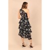 Petal and Pup Womens Brigette One Shoulder Tiered Maxi Dress - 2 of 4