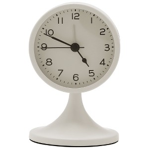REGALWOVEN Battery Powered Metal Analog Non-Tick Alarm Clock 3.1"L x 3.1"W x 5.0"H 1 Pc - 1 of 4