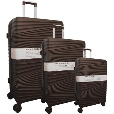 Max Studio ABS 3-Piece Luggage Set Sofia Collection