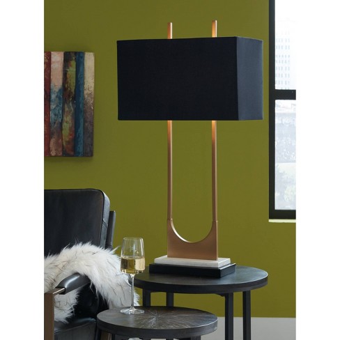 Malana Table Lamp Brass Signature, Ashley Furniture Industrial Floor Lamp