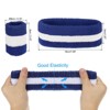 Unique Bargains Terry Cloth Sports Athletic Gym Working Out Headband Wristband Sweatband 6 Sets - 2 of 4