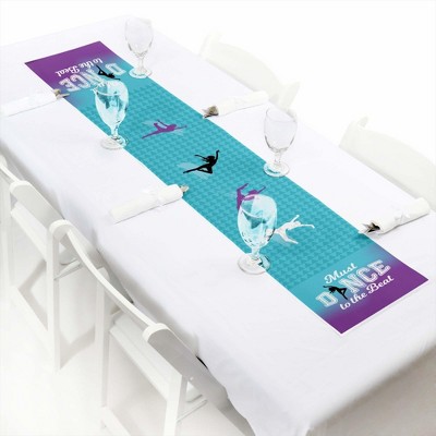 Big Dot of Happiness Must Dance to the Beat - Dance - Petite Dance Party or Birthday Party Paper Table Runner - 12 x 60 inches