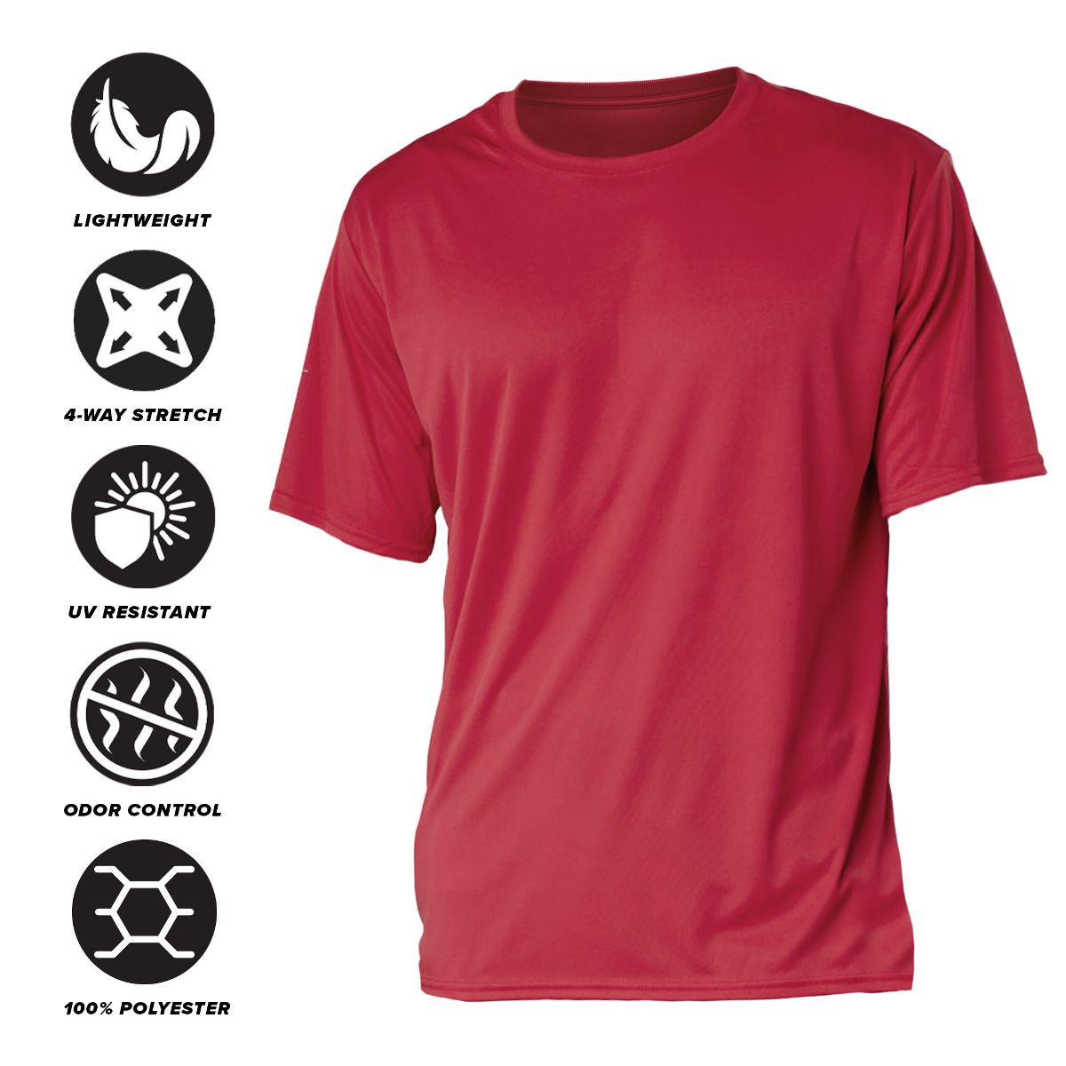 Men's Northwestern Oklahoma State University Men's Sport Active T-Shirt Left Chest Collegiate Logo - thumbnail 10