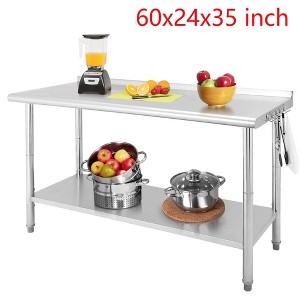 Stainless Steel NSF Commercial Work Prep Table Height Adjustable - 1 of 4