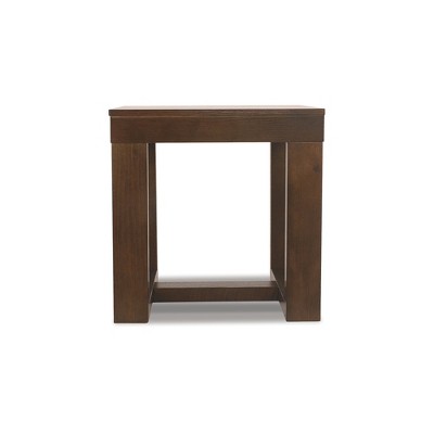 Watson Dark Brown Square Wood End Table