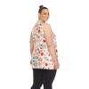 Plus Size Floral Sleeveless Tunic Top - White Mark - 3 of 4