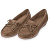 Collections Etc Stylish Faux Suede Fringe Detail Women's Loafers - 2 of 4