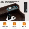 WOWLIVE Dresser for Bedroom with Charging Station and LED Lights, 6 Drawers Dresser TV Stand with Wooden Top, Tall Fabric Chest - 3 of 4