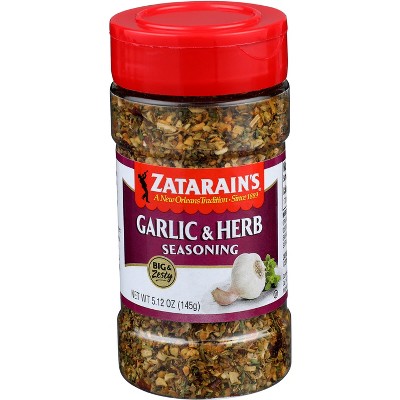 Zatarains Seasoning Garlic And Herb - Pack Of 6 - 5.12 Oz : Target