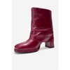LORE - Burgundy Patent Leather Block Heel Boot (Women) | Forever & Always Shoes - 4 of 4