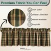 Park Designs Green and Brown Plaid Scotch Pine Valance 14"L - 2 of 4