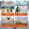 Racxily 72"x48" Steel Street Hockey Goal Set ¨C Durable Indoor/Outdoor Hockey Net with Reinforced Netting, Easy Assembly, Portable - 4 of 4