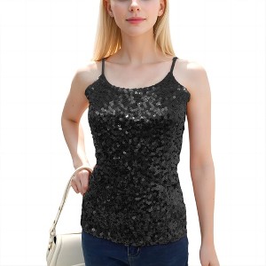 Anna-Kaci Women's Shine Bright Sequin Sparkle Cami - 1 of 4